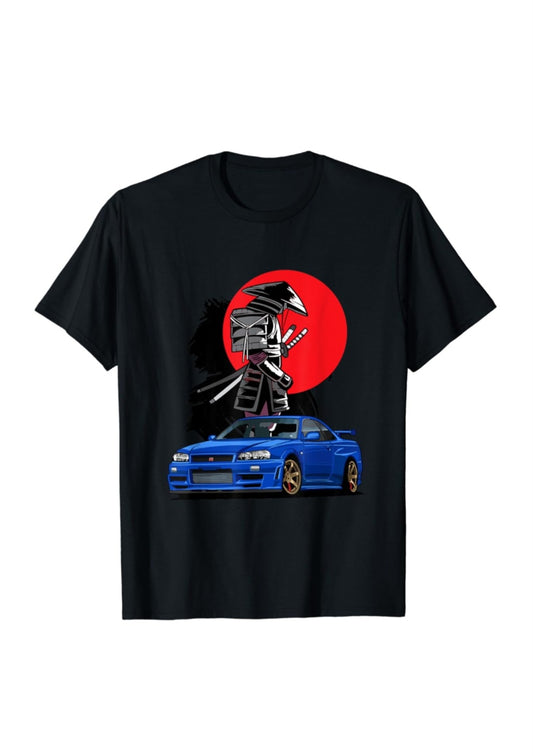 Nissan Skyline R34 T-Shirt Rising Sun